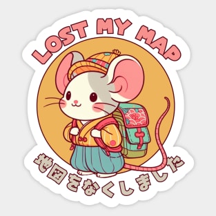 Hiking mouse Sticker